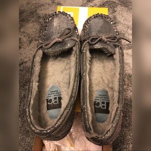 BC brand, Pewter All Decked Out moccasins